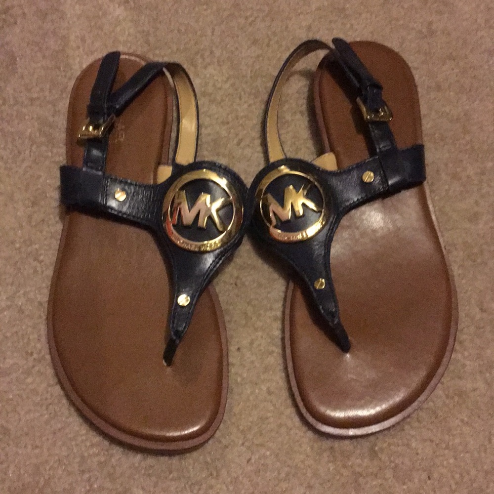 Navy blue MK sandals